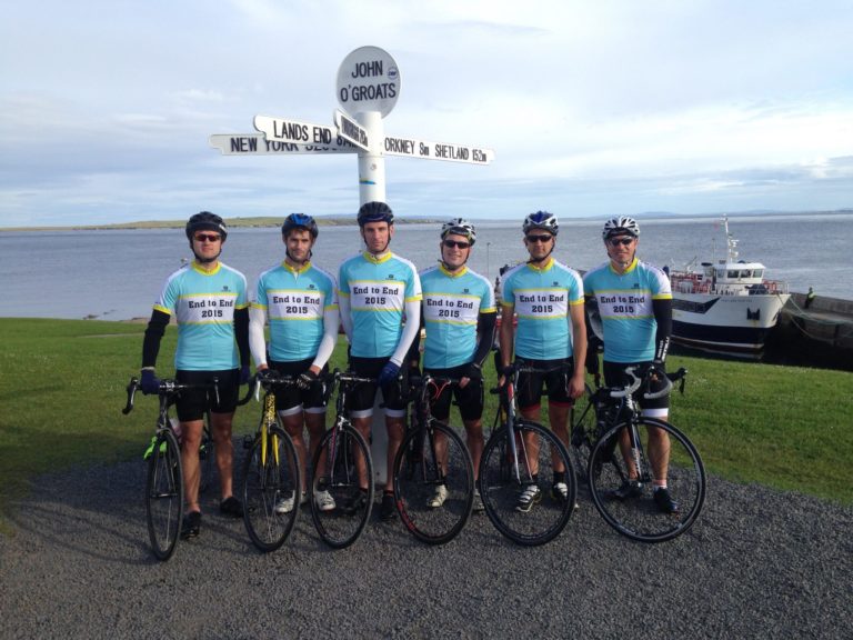 Cycle buddies tackle JOGLE for FORCE