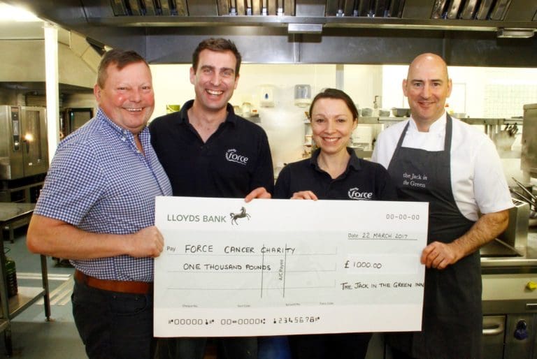 Birthday pub doubles donation to FORCE