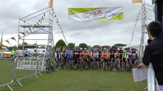 Cyclists brave wettest Nello ride ever