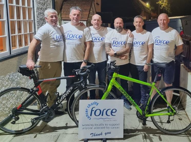 Exeter-Ipswich cycle ride for FORCE