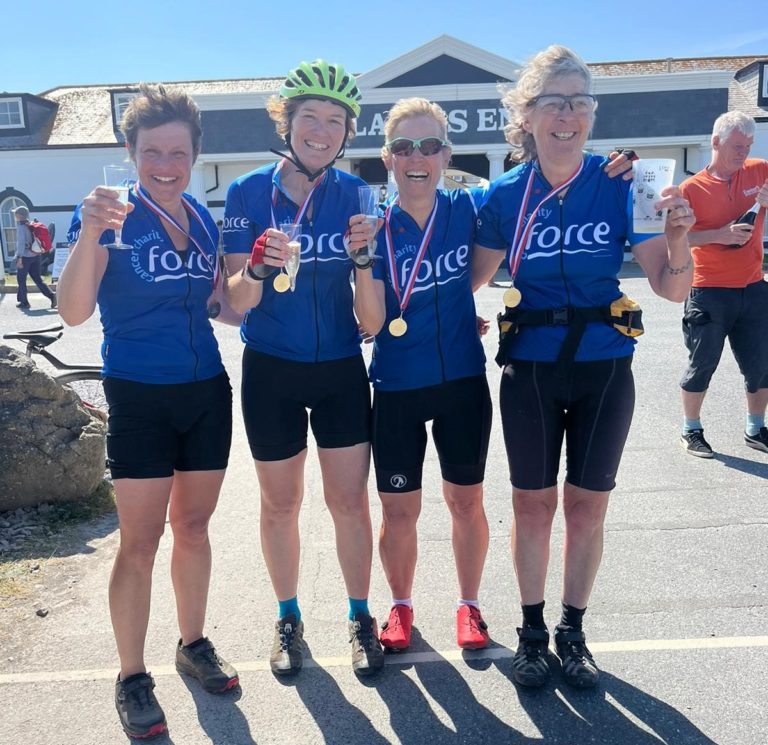 Joanne and team complete epic charity cycle