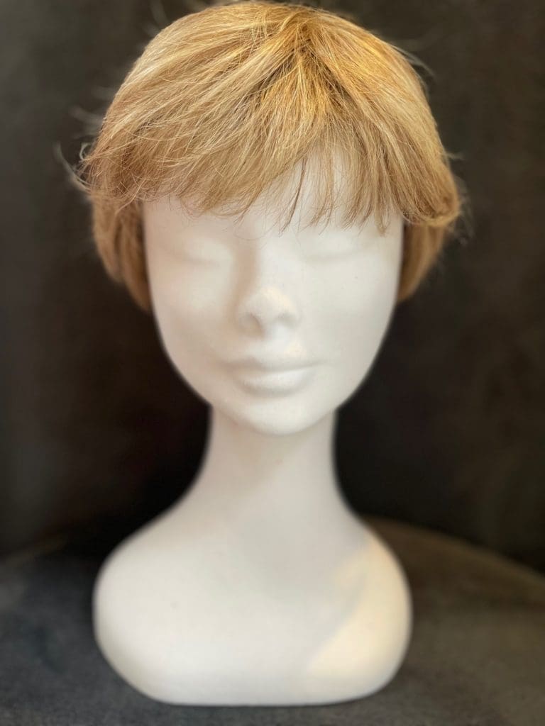 Blonde with a basic wig cap 027