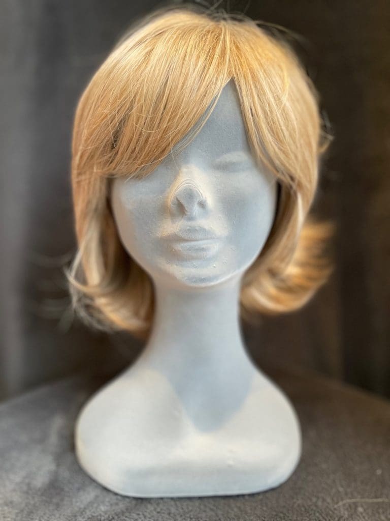 Blonde with a basic wig cap 045