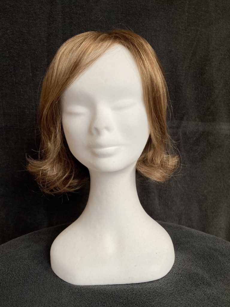Blonde with a monofilament wig cap