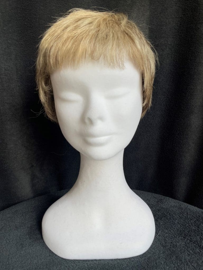 Blonde with a basic wig cap 111