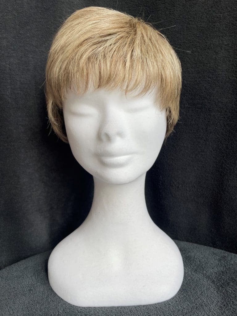 Blonde with a basic wig cap 114