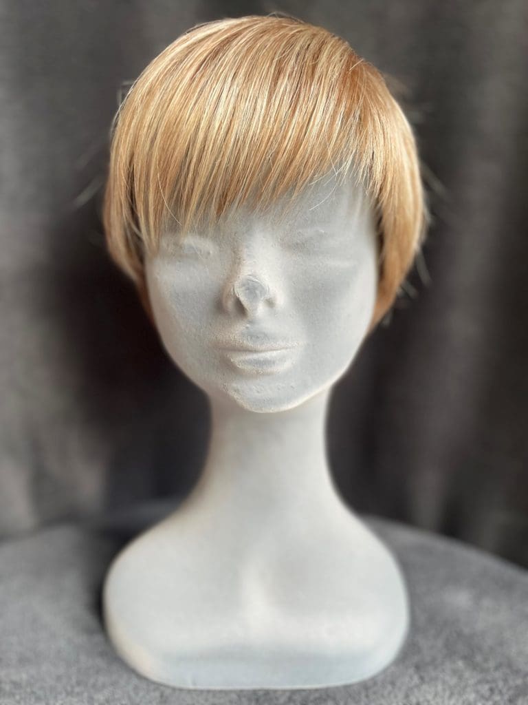 Strawberry blonde with a monofilament wig cap 116