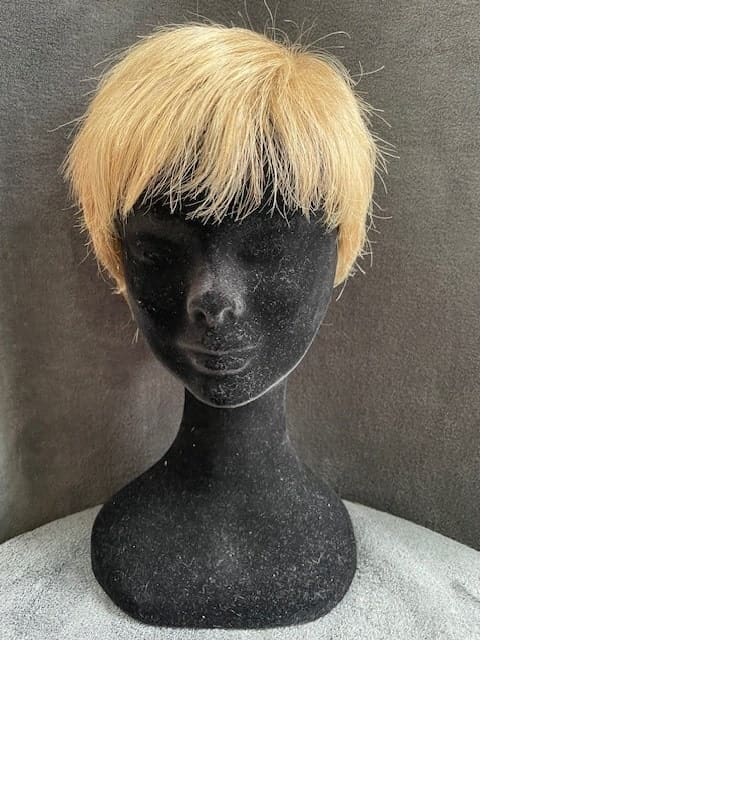 Blonde with a basic wig cap 126