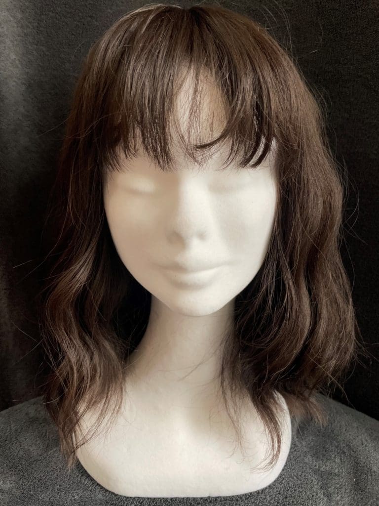 Dark brown with a basic wig cap 127