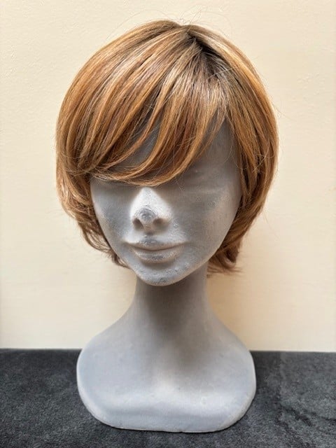 Red with a monofilament wig cap 034