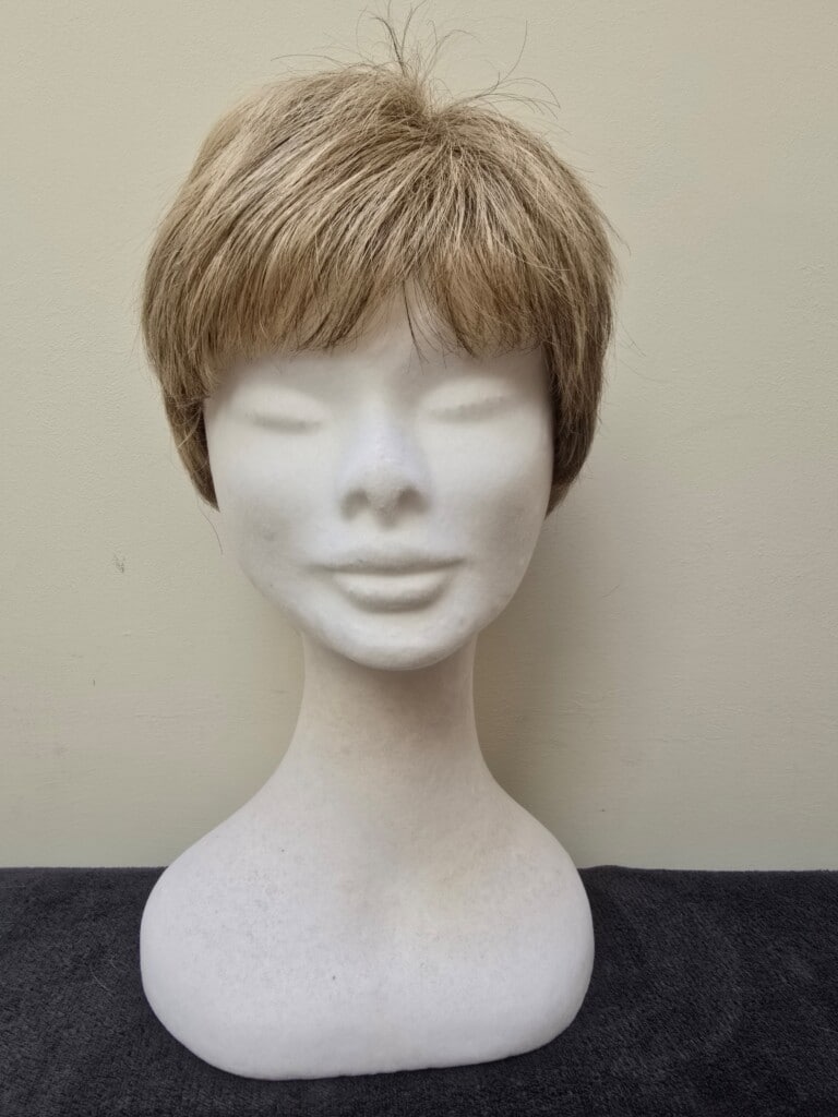 Blonde with a basic wig cap 111