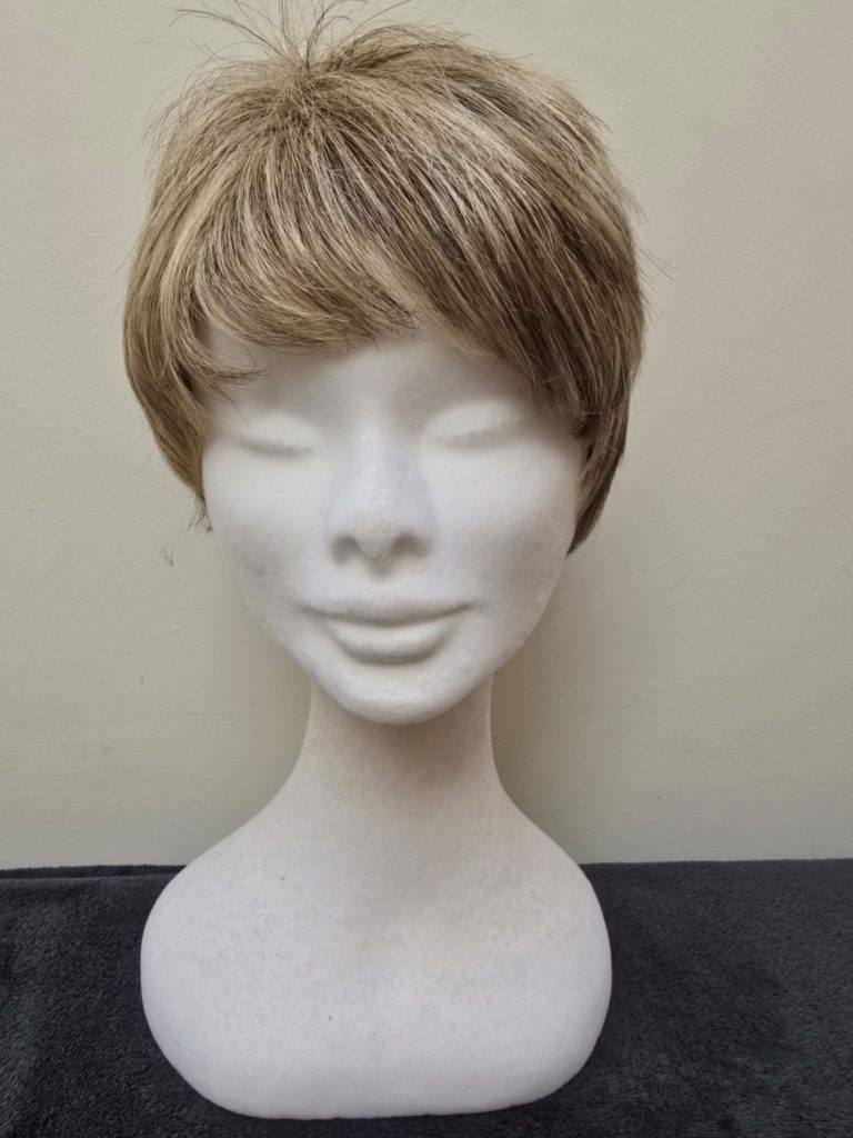 Blonde with a basic wig cap 111