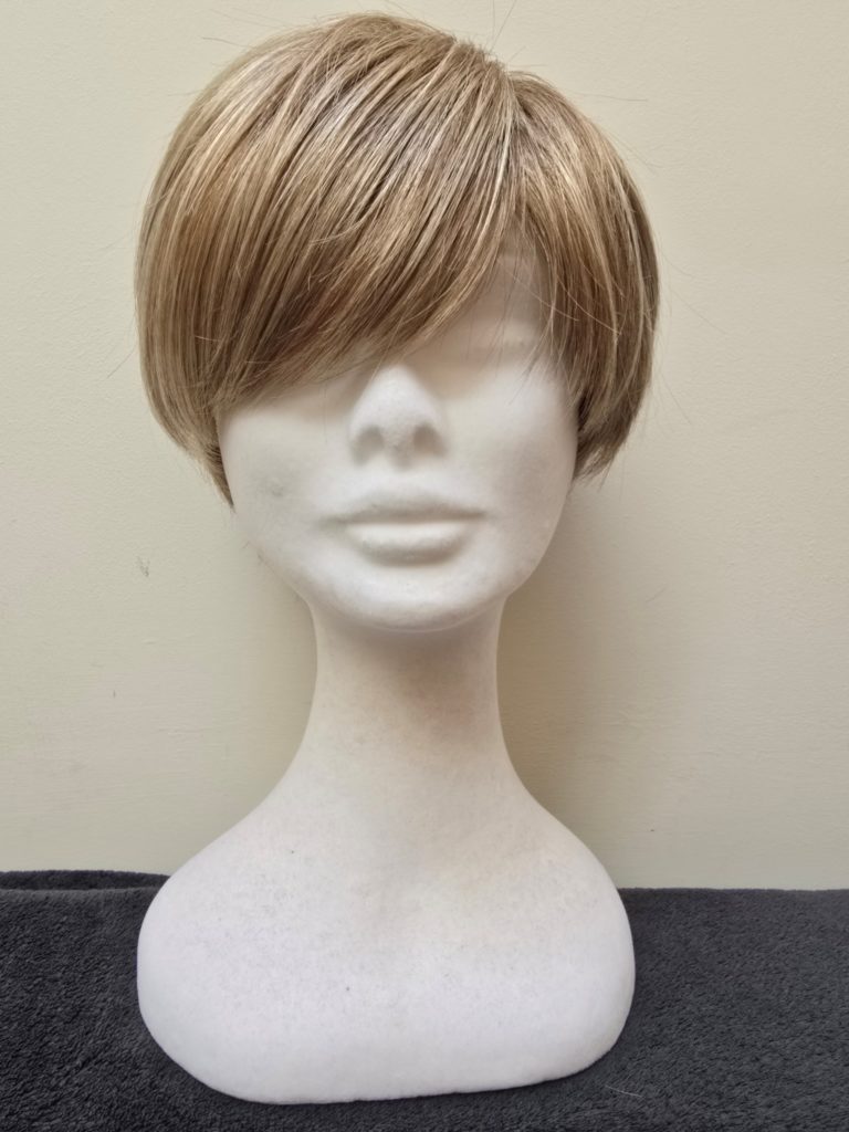 Dark blonde with a basic wig cap 115