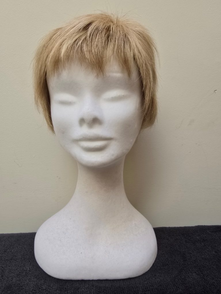 Blonde with a lace wig cap 124