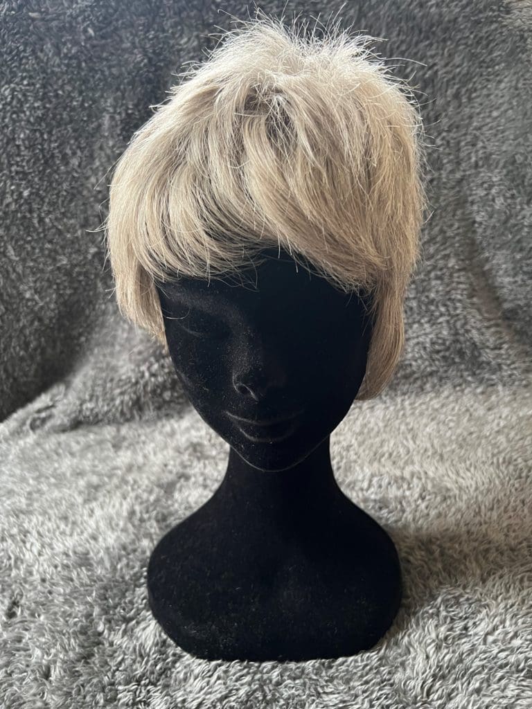 Grey with a monofilament wig cap 131