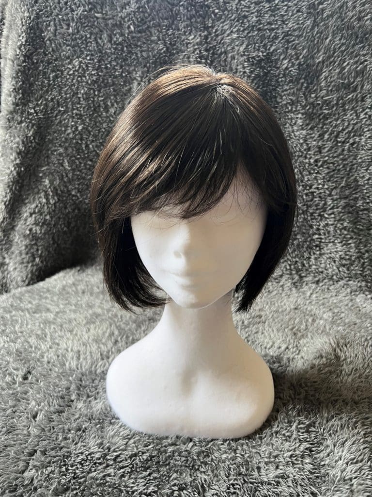 Dark brown with a monofilament wig cap 133