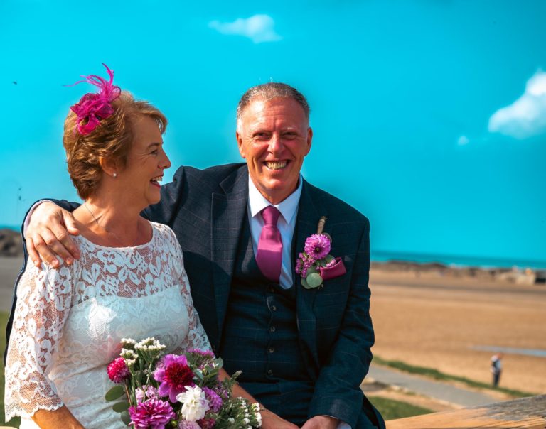 Couple support FORCE on their wedding day