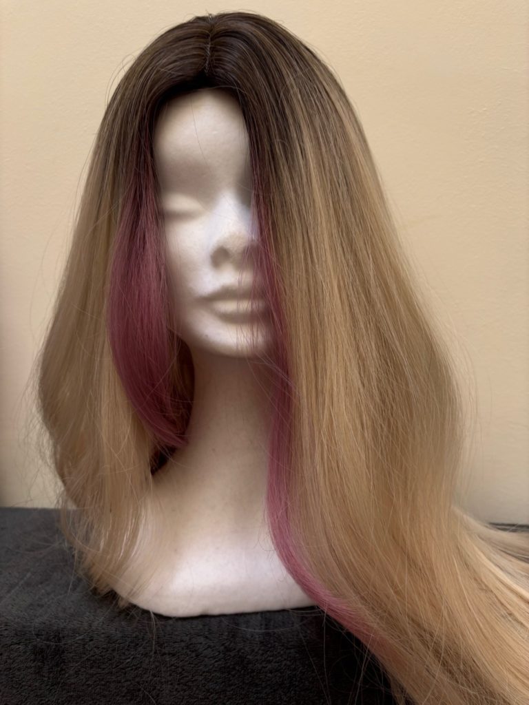 Blonde with pink and a basic cap 288