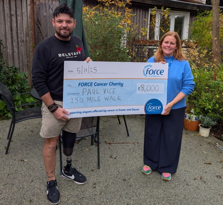 Paul’s walk raises £8K despite broken leg