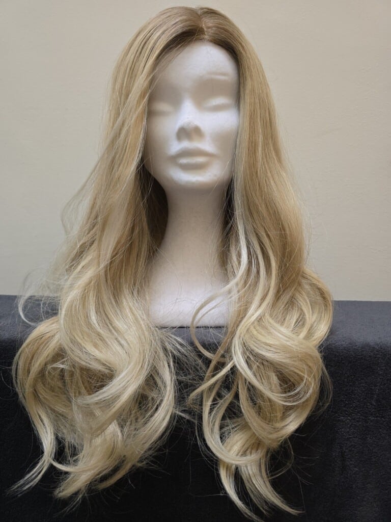 Blonde with a monofilament cap Wig no 453
