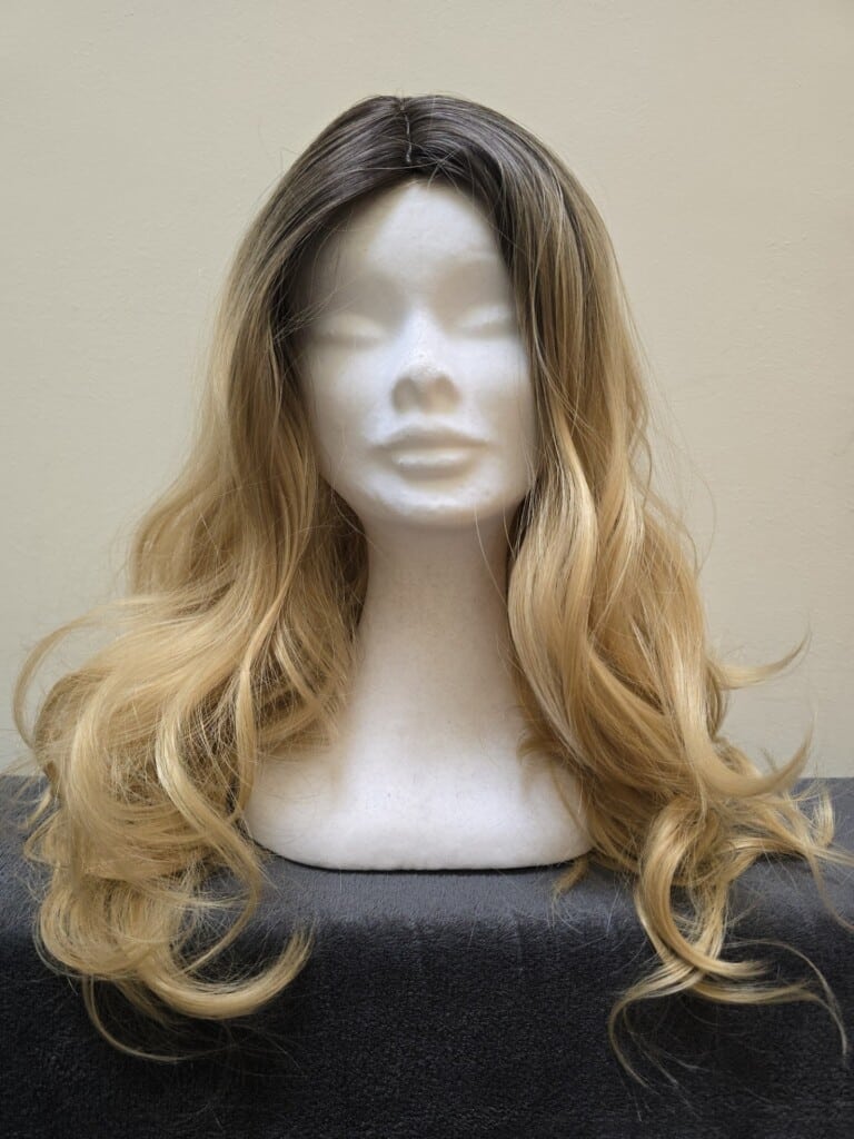 Blonde with a lace cap Wig No 454