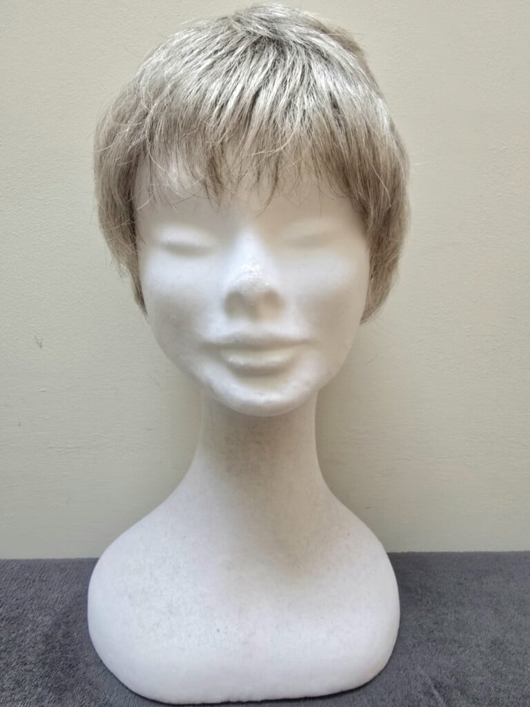 Grey with a basic cap Wig No 452