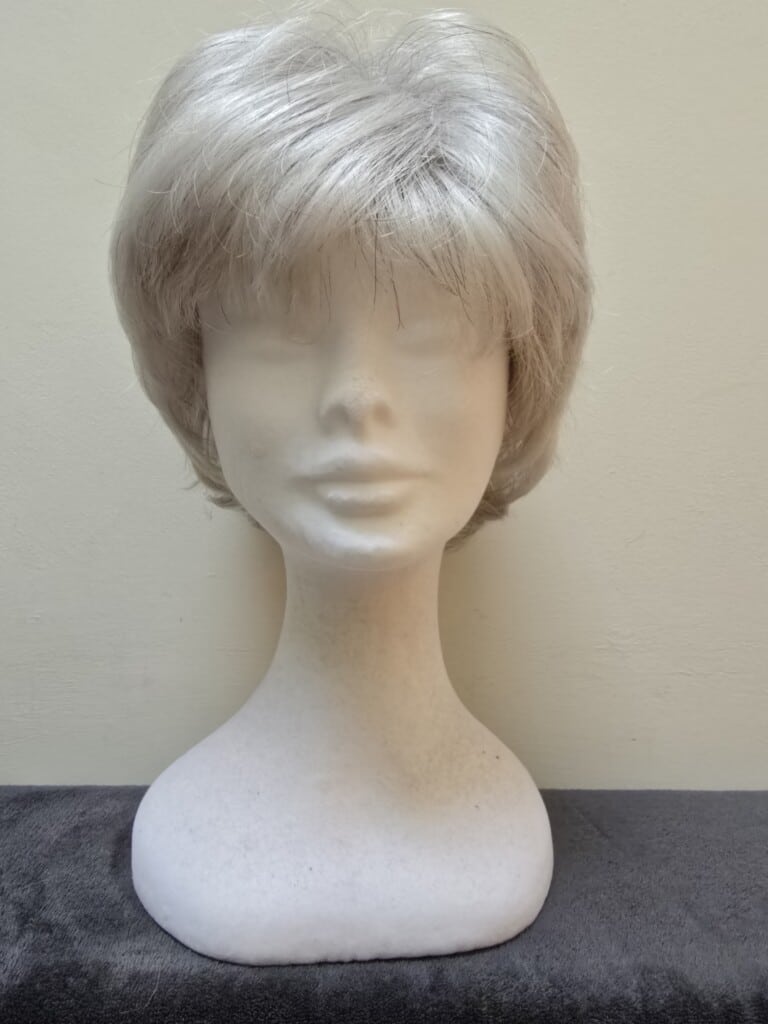 Grey with a lace cap Wig No 463