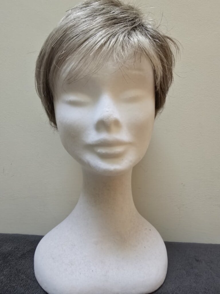 Grey with a basic cap Wig No 473