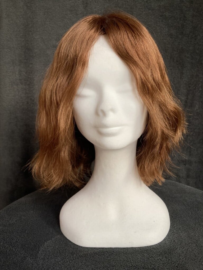 Red with a Monofilament Cap Wig No. 99