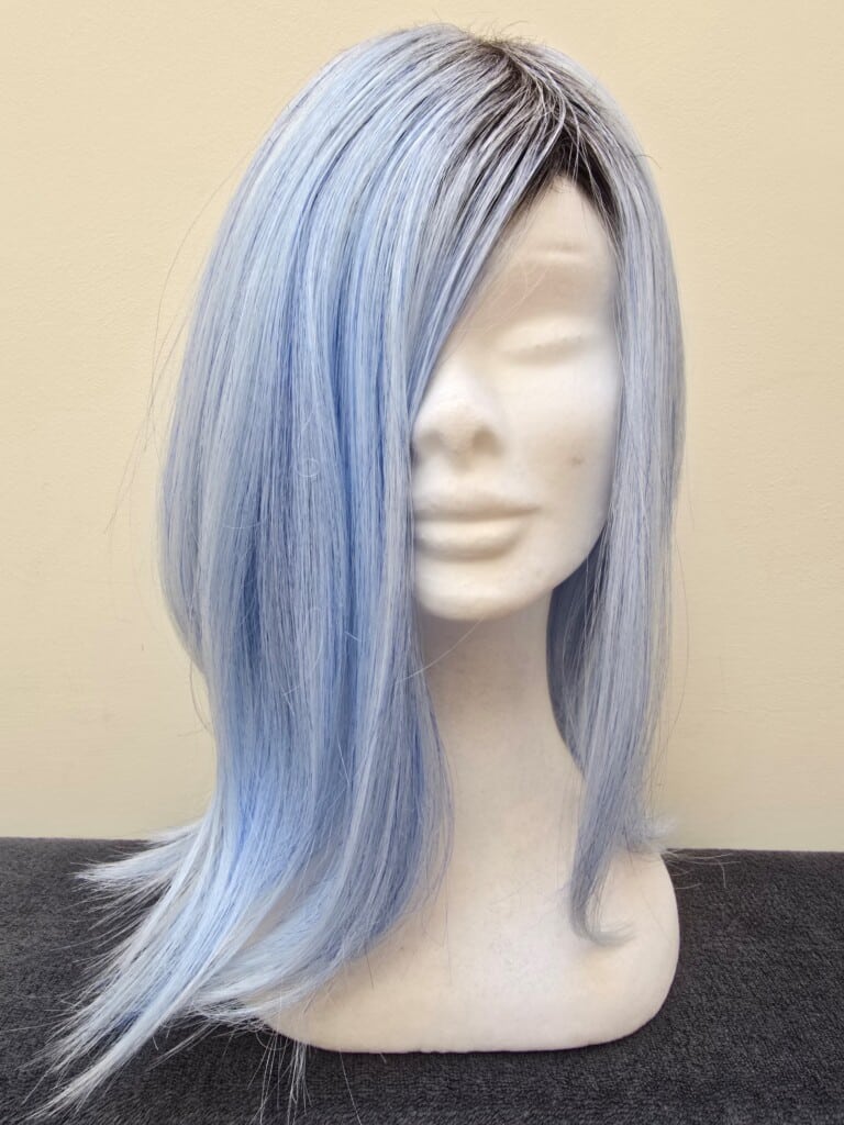 Blue with a Monofilament Cap Wig No. 347