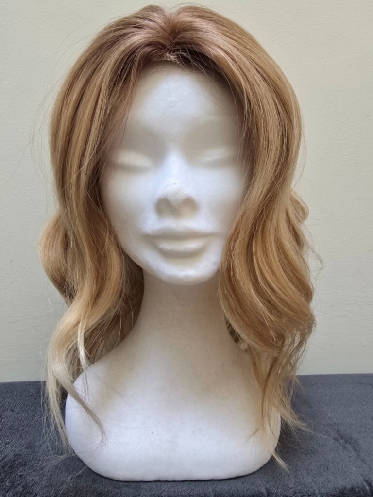 Blonde with a Basic Cap and Lace Parting Wig No. 430