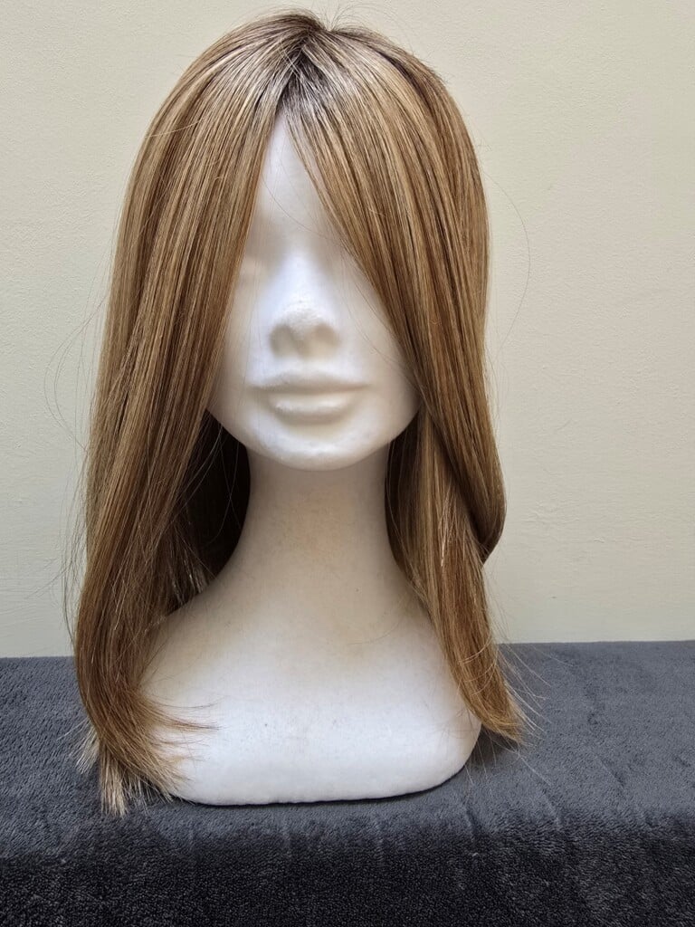 Brown with a Basic Cap and Lace Parting Wig No. 435