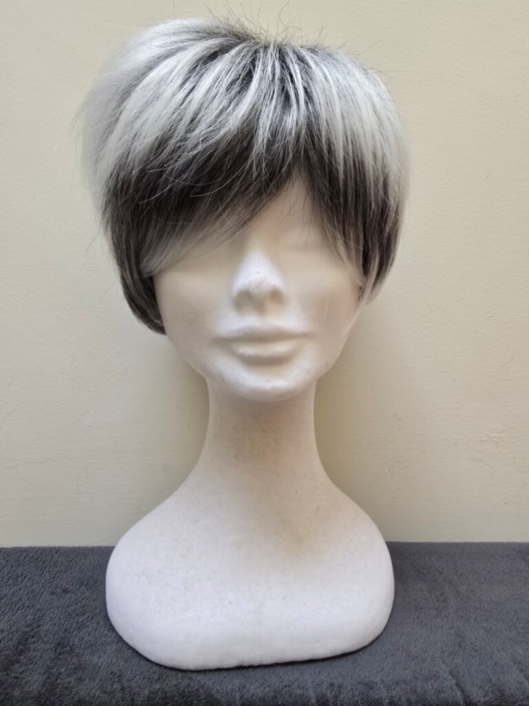 Grey with a Basic Cap and Monofilament Parting Wig No. 437