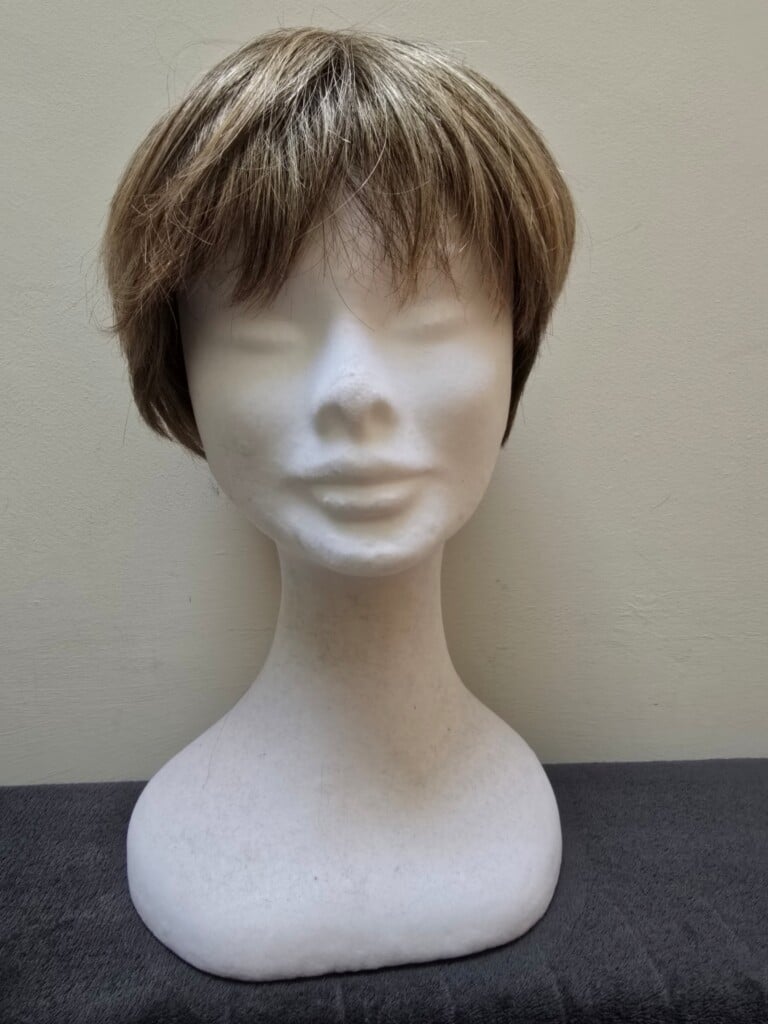Blonde with a Basic Cap and Monofilament Parting Wig No. 445