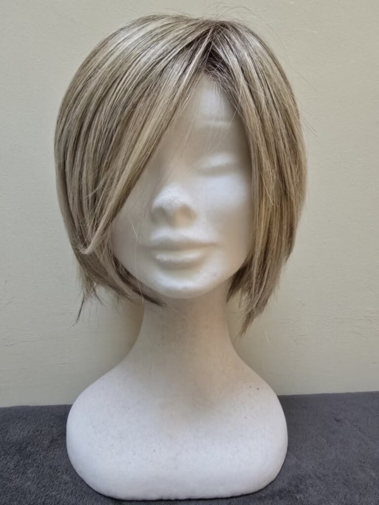 Blonde with a Basic Cap and Monofilament Parting Wig. No 474