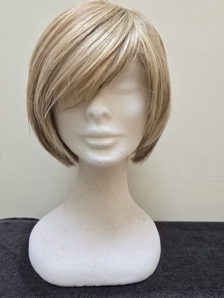 Blonde with a Basic Cap and Monofilament Crown Wig No. 494