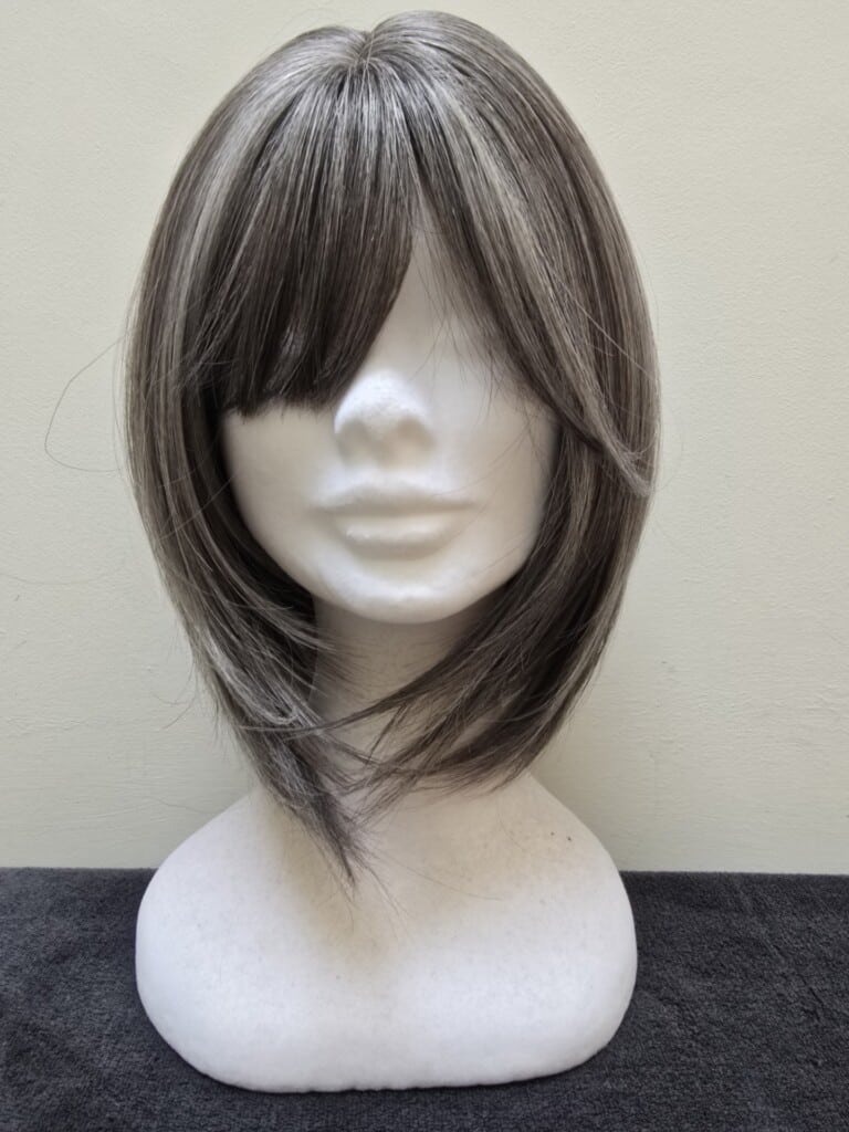 Grey with a Basic Cap Wig No. 495