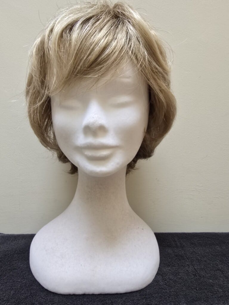 Blonde with a Basic Cap and Monofilament Front Wig No. 497