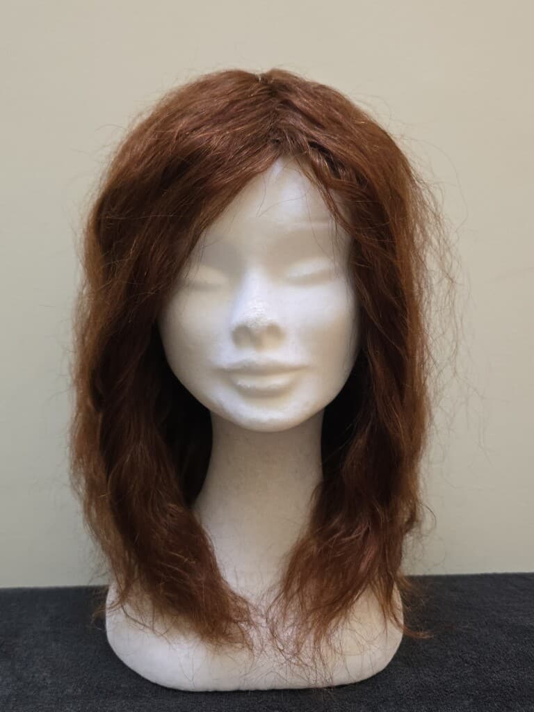 Red with a Basic Cap Wig No. 499