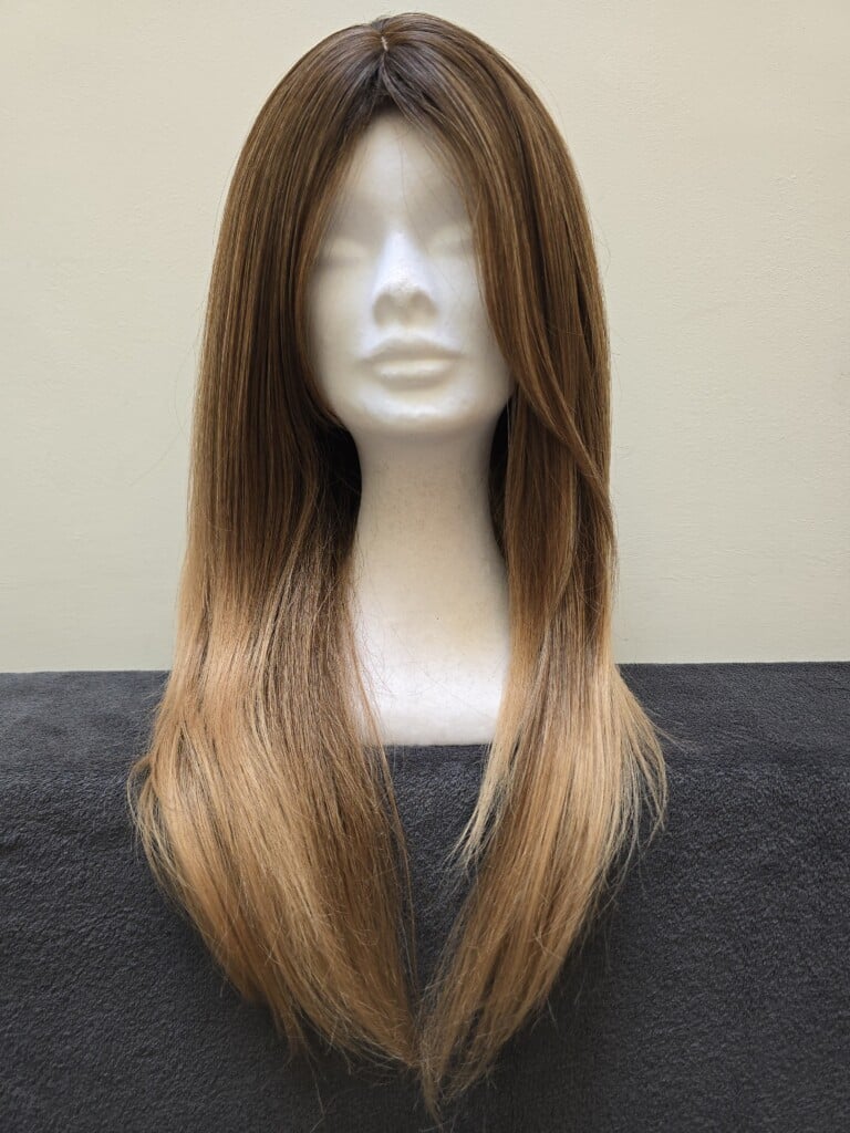 Brown with a Basic Cap and Monofilament Parting Wig No. 541