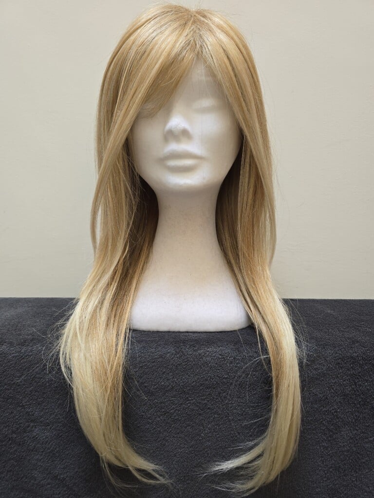 Blonde with a Basic Cap and Monofilament Parting Wig No. 543