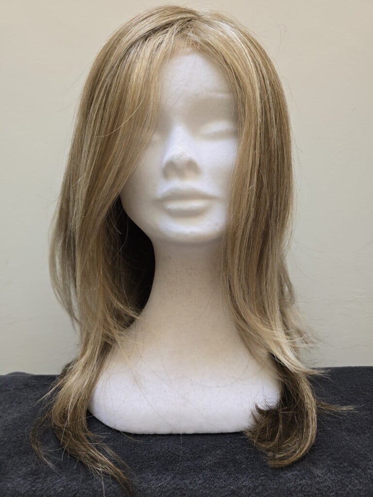 Blonde with a Basic Cap and Monofilament Parting Wig No. 544