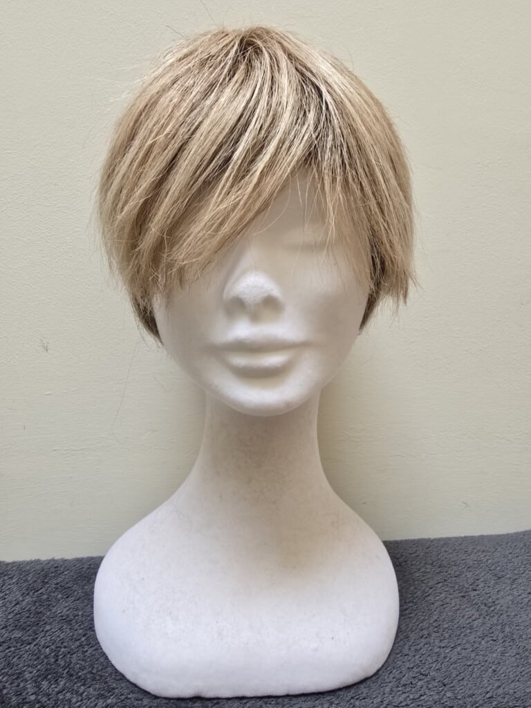 Blonde with a Basic Cap and Monofilament Front Wig No. 423