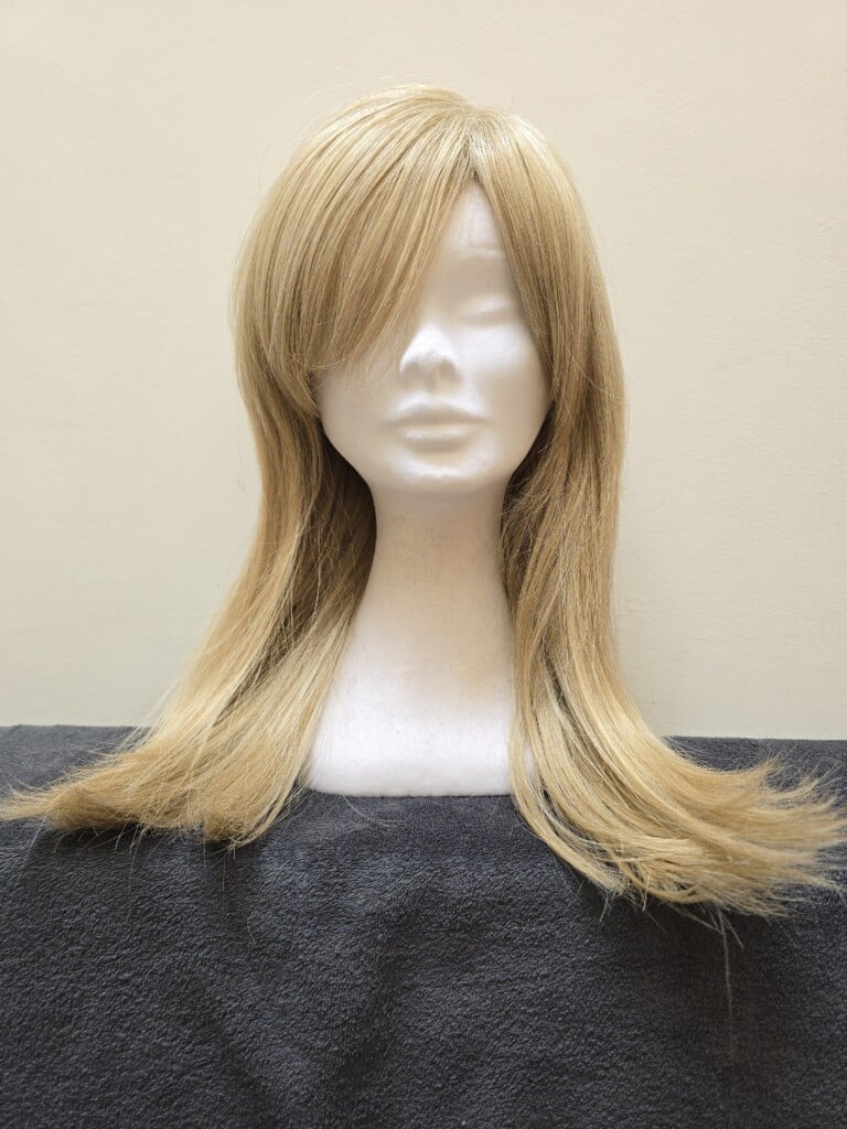 Blonde with a Basic Cap and Monfilament Parting Wig No. 547