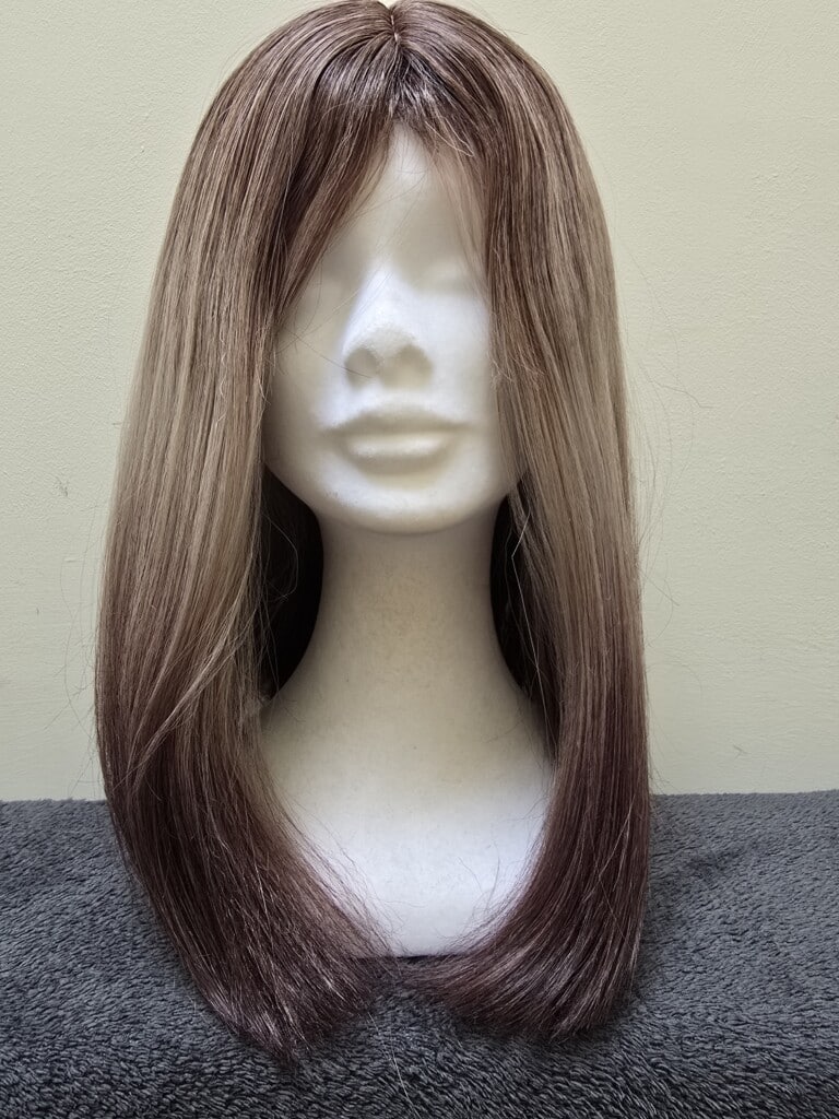 Purple with a Basic Cap and a Monofilament Top Wig No. 552