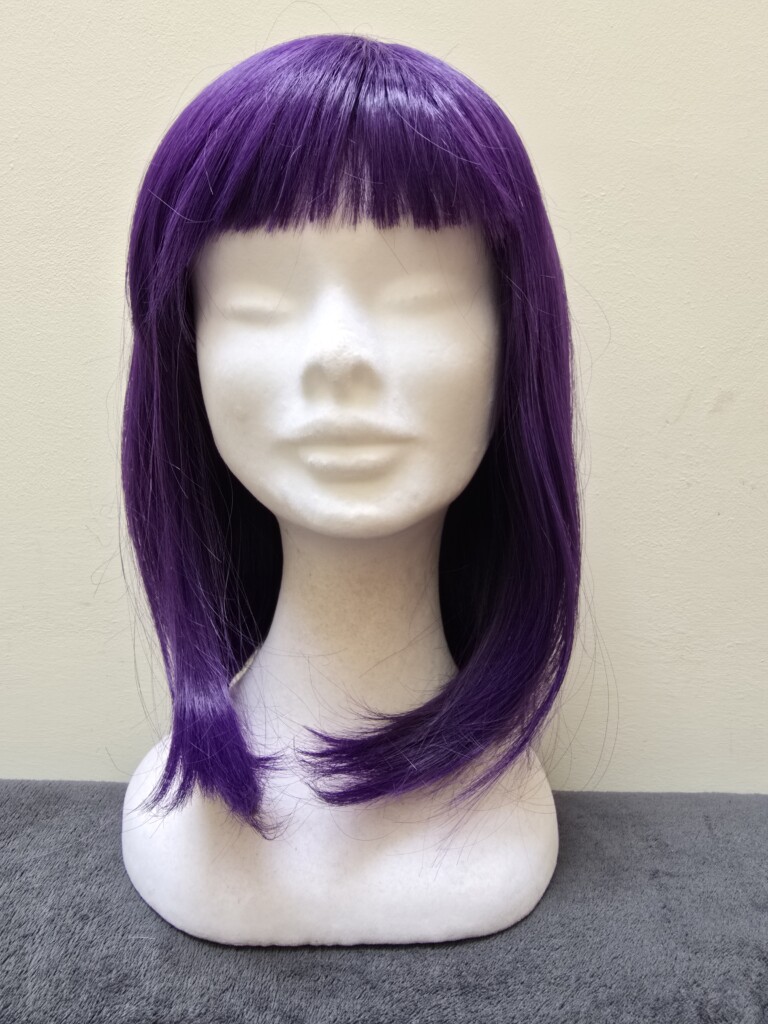 Purple with a Basic Cap and Monofilament Top Wig No. 566