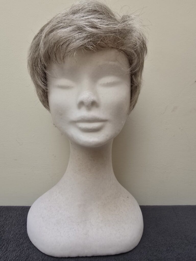 Grey with a Basic Cap and Lace Top Wig No. 574