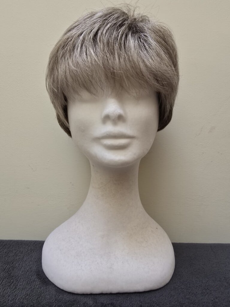 Grey with a Basic Cap and Monofilament Top Wig No. 576