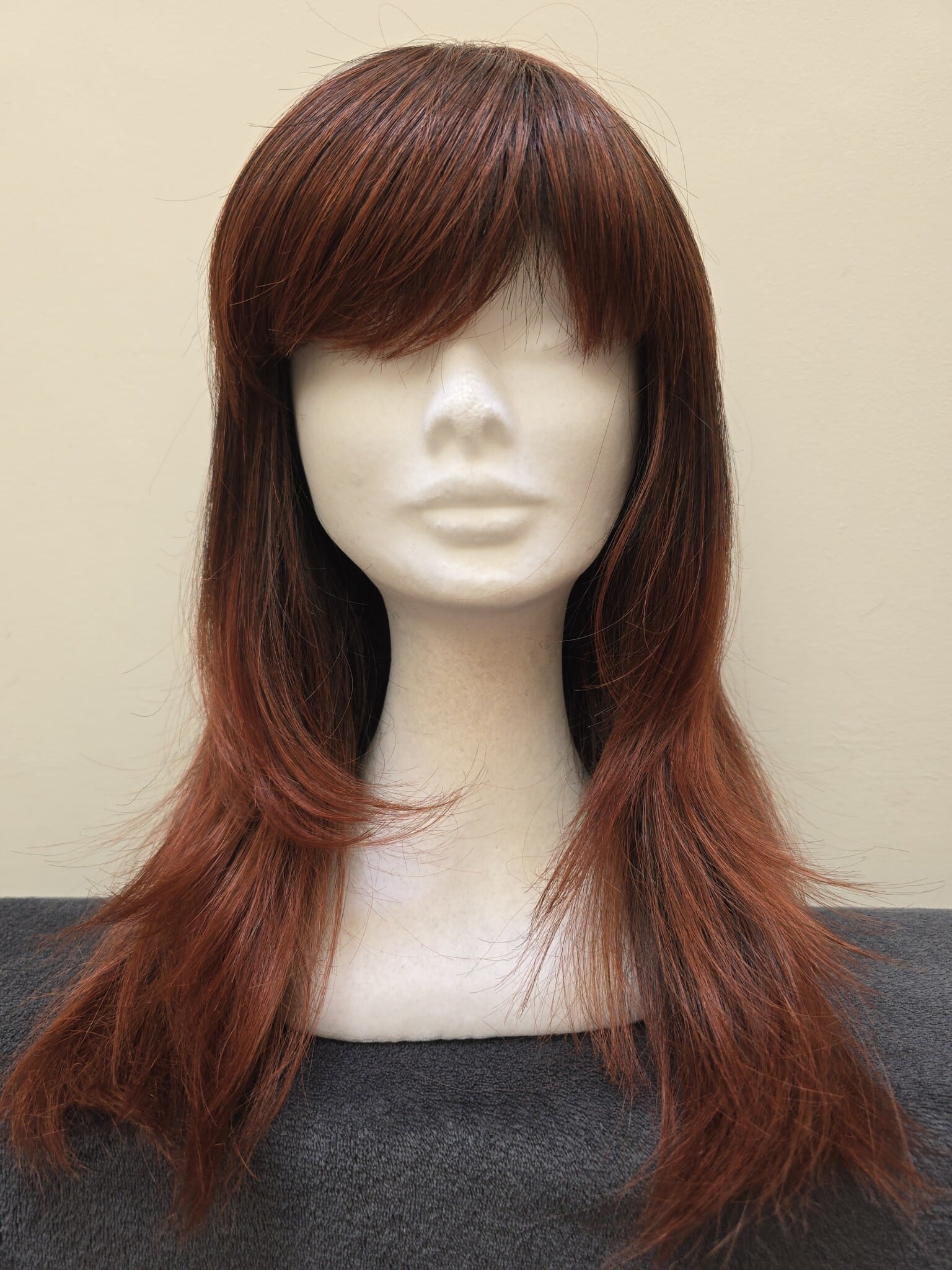 Red with a Basic Cap Wig No. 594