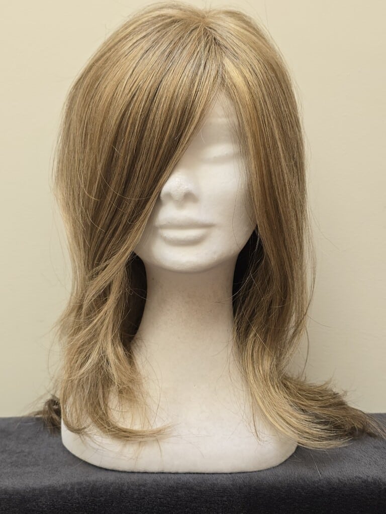 Blonde with a Basic Cap and Lace Parting Wig No. 597
